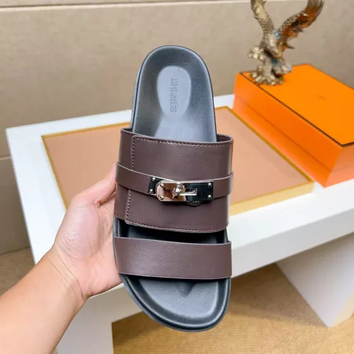 Replica Hermes Slippers For Men #1362116 $56.00 USD for Wholesale