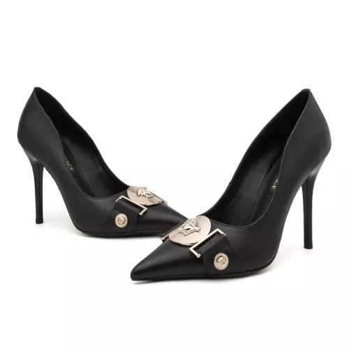 Versace High-Heeled Shoes For Women #1363341 $80.00 USD, Wholesale Replica Versace High-Heeled Shoes