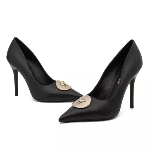 Versace High-Heeled Shoes For Women #1363346 $80.00 USD, Wholesale Replica Versace High-Heeled Shoes