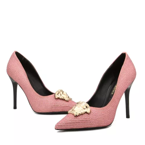 Replica Versace High-Heeled Shoes For Women #1363351 $82.00 USD for Wholesale