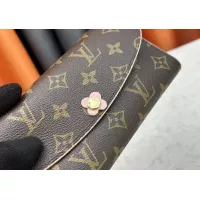 $42.00 USD Louis Vuitton LV Wallets In Burgundy For Women #1357628