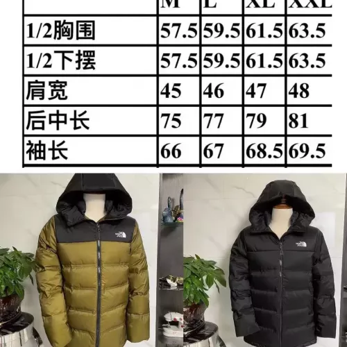 Replica The North Face Down Feather Coat Long Sleeved For Men #1364996 $118.00 USD for Wholesale