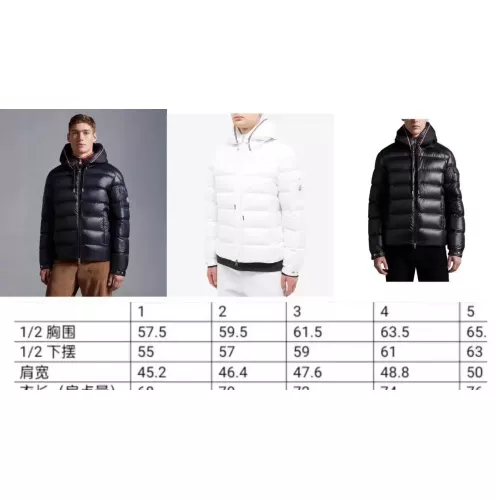 Replica Moncler Down Feather Coat Long Sleeved For Men #1365005 $130.00 USD for Wholesale