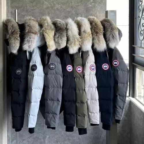 Replica Canada Goose Down Feather Coat Long Sleeved For Men #1366610 $160.00 USD for Wholesale