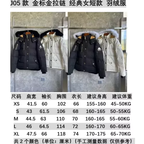 Replica Moose Knuckles Down Feather Coat Long Sleeved For Women #1366645 $192.00 USD for Wholesale