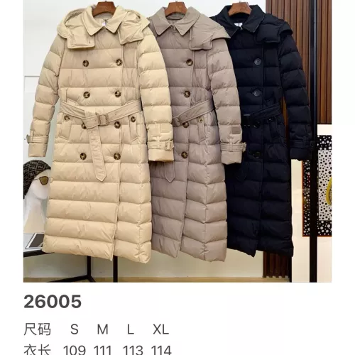 Replica Burberry Down Feather Coat Long Sleeved For Women #1366696 $257.85 USD for Wholesale