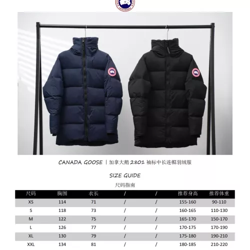 Replica Canada Goose Down Feather Coat Long Sleeved For Unisex #1366763 $192.00 USD for Wholesale