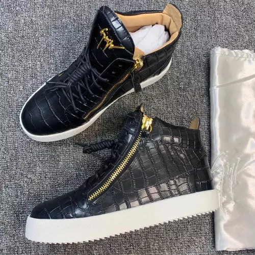 Replica Giuseppe Zanotti High Tops Shoes For Women #1368343 $102.00 USD for Wholesale