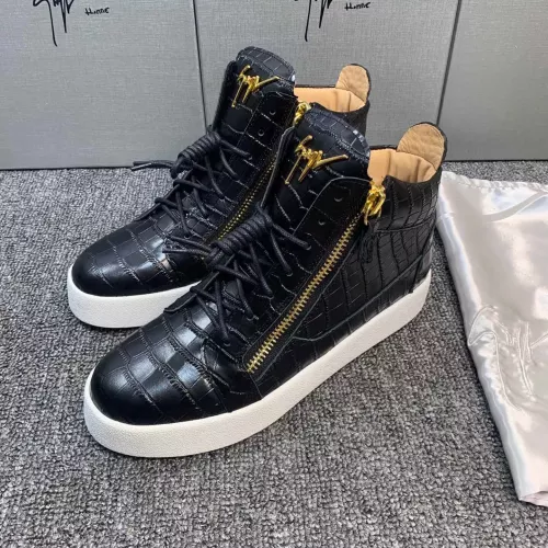 Replica Giuseppe Zanotti High Tops Shoes For Women #1368343 $102.00 USD for Wholesale