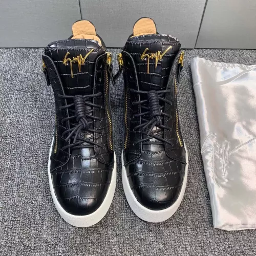 Replica Giuseppe Zanotti High Tops Shoes For Women #1368343 $102.00 USD for Wholesale
