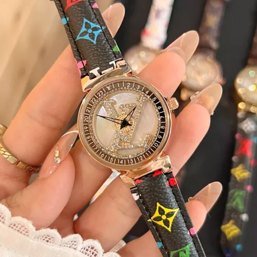 Louis Vuitton Watches In Rose Gold For Women #1369128 $36.00 USD, Wholesale Replica Louis Vuitton Watches