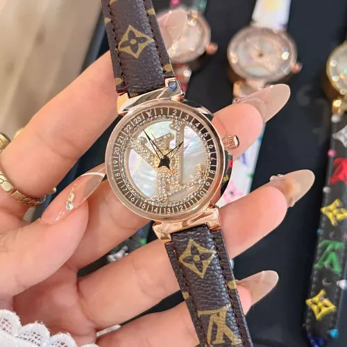Louis Vuitton Watches In Rose Gold For Women #1369130 $36.00 USD, Wholesale Replica Louis Vuitton Watches