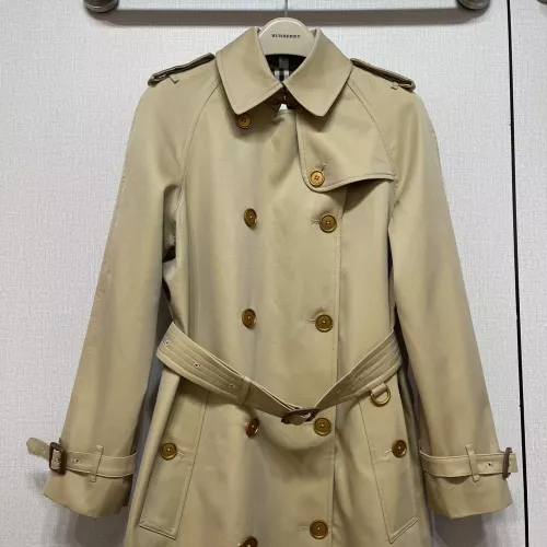 Replica Burberry Trench Coat Long Sleeved For Women #1371204 $160.00 USD for Wholesale