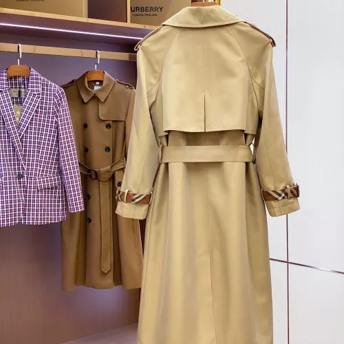 Replica Burberry Trench Coat Long Sleeved For Women #1371205 $170.00 USD for Wholesale