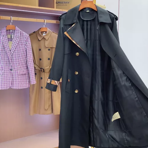 Replica Burberry Trench Coat Long Sleeved For Women #1371206 $170.00 USD for Wholesale