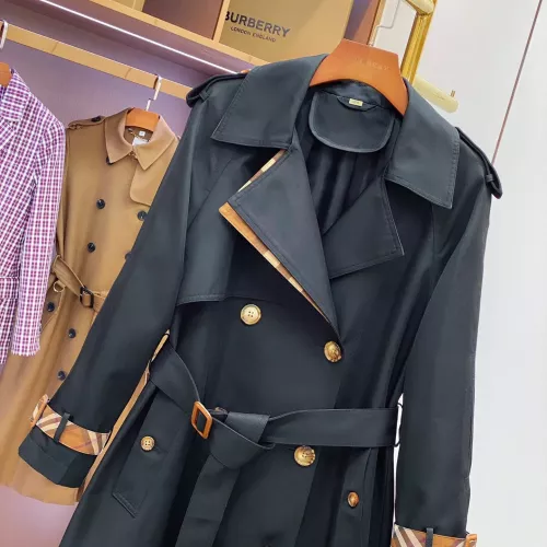 Replica Burberry Trench Coat Long Sleeved For Women #1371206 $170.00 USD for Wholesale
