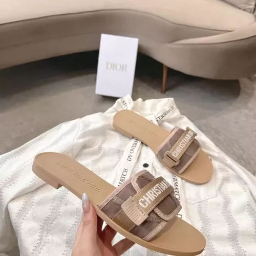 Replica Christian Dior Slippers For Women #1371749 $76.00 USD for Wholesale
