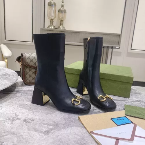 Replica Gucci Boots For Women #1371870 $102.00 USD for Wholesale
