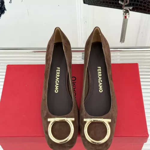 Replica Salvatore Ferragamo High-Heeled Shoes For Women #1371971 $112.00 USD for Wholesale