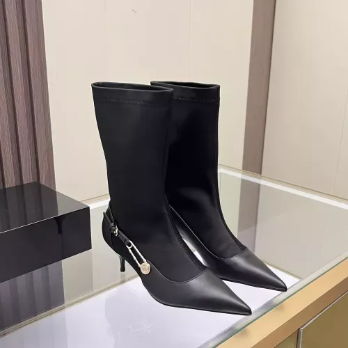 Replica Versace Boots For Women #1372021 $100.00 USD for Wholesale