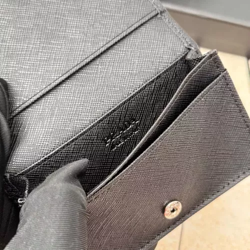 Replica Prada Wallets In Black For Men #1372689 $34.00 USD for Wholesale