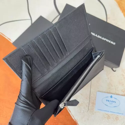 Replica Prada Wallets In Black For Men #1372692 $40.00 USD for Wholesale