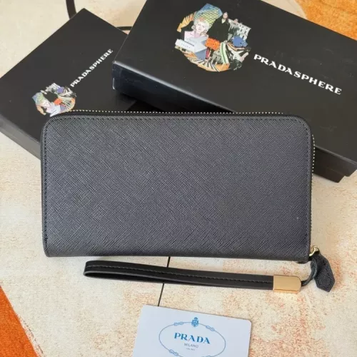 Replica Prada Wallets For Men #1372730 $45.00 USD for Wholesale