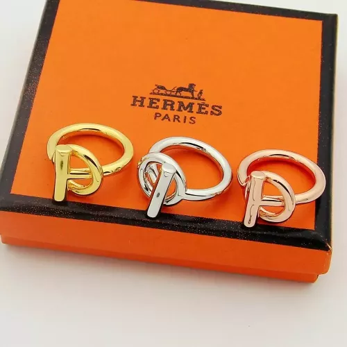 Replica Hermes Rings In Rose Gold For Unisex #1372845 $25.00 USD for Wholesale