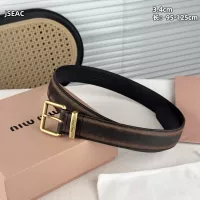 $52.00 USD MIU MIU AAA Quality Belts For Unisex #1365761