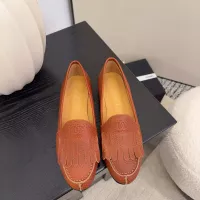 $112.00 USD Chanel Leather Shoes For Women #1371945