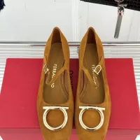 $112.00 USD Salvatore Ferragamo High-Heeled Shoes For Women #1371963
