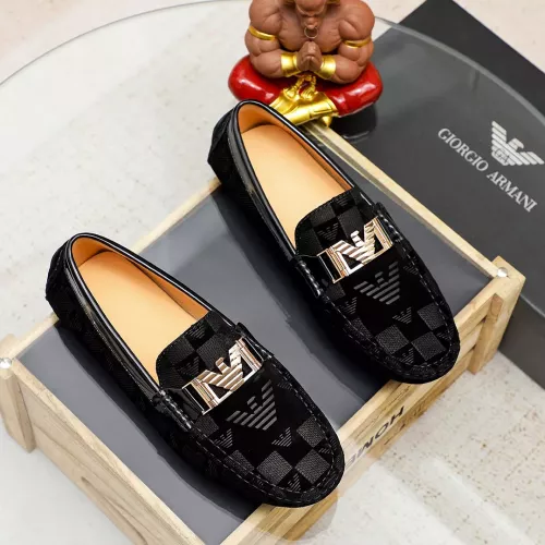 Armani Leather Shoes For Men #1373538 $72.00 USD, Wholesale Replica Armani Leather Shoes