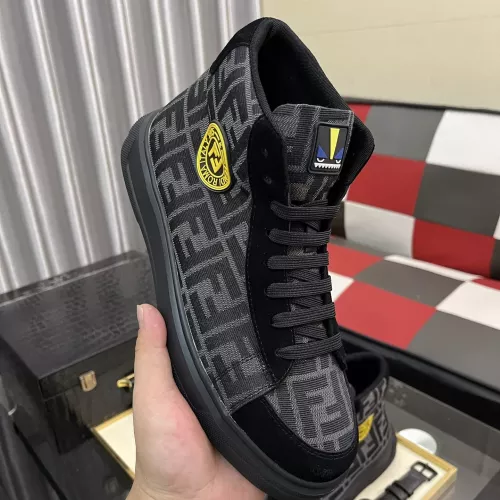 Replica Fendi High Tops Casual Shoes For Men #1373746 $82.00 USD for Wholesale
