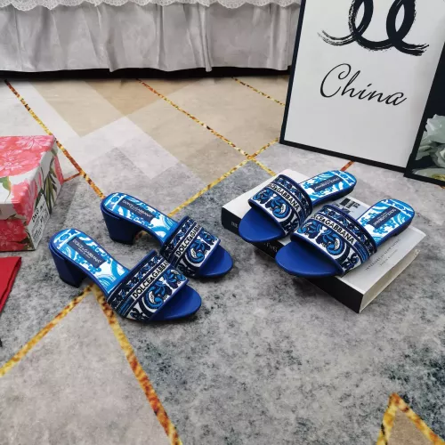 Replica Dolce & Gabbana D&G Slippers For Women #1374249 $125.00 USD for Wholesale