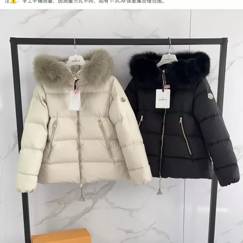 Replica Moncler Down Feather Coat Long Sleeved For Women #1374686 $182.00 USD for Wholesale