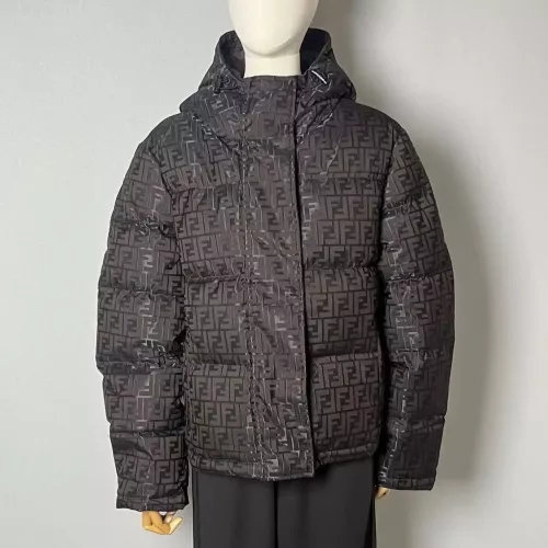 Replica Fendi Down Feather Coat Long Sleeved For Unisex #1374704 $170.00 USD for Wholesale