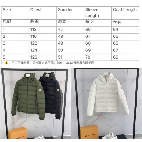 Replica Moncler Down Feather Coat Long Sleeved For Unisex #1374727 $172.00 USD for Wholesale