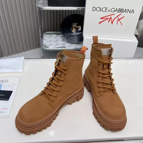 Replica Dolce & Gabbana D&G Boots For Men #1377863 $135.00 USD for Wholesale