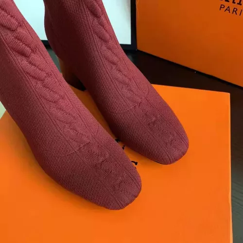 Replica Hermes Boots For Women #1377870 $92.00 USD for Wholesale