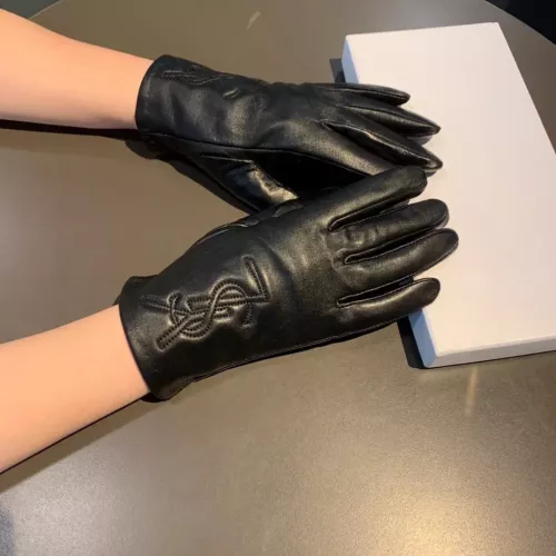 Replica Yves Saint Laurent Gloves For Women #1379090 $42.00 USD for Wholesale