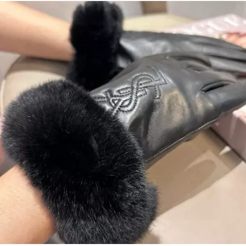 Replica Yves Saint Laurent Gloves For Women #1379097 $52.00 USD for Wholesale