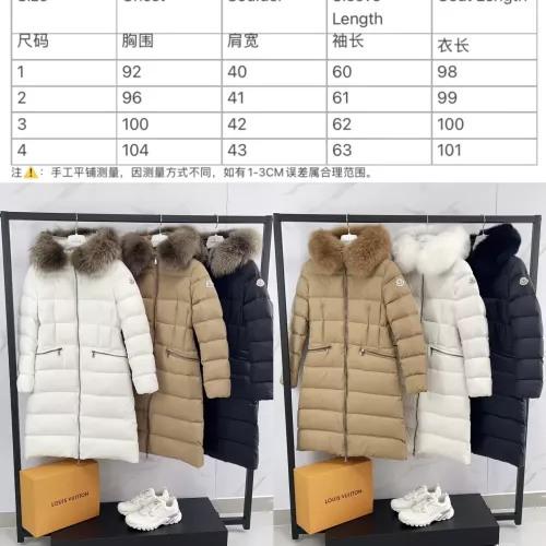 Replica Moncler Down Feather Coat Long Sleeved For Women #1380341 $185.00 USD for Wholesale