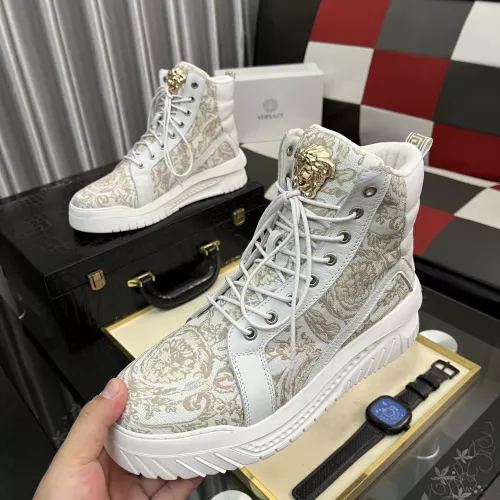 Versace High Tops Shoes For Men #1380515 $88.00 USD, Wholesale Replica Versace High Tops Shoes