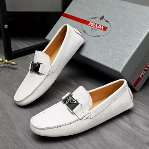 Prada Leather Shoes For Men #1380618 $76.00 USD, Wholesale Replica Prada Leather Shoes