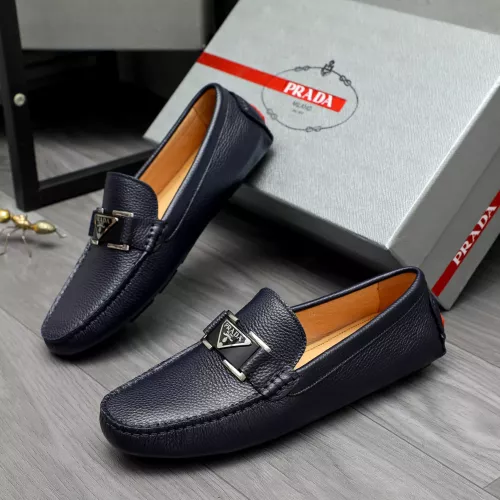 Prada Leather Shoes For Men #1380619 $76.00 USD, Wholesale Replica Prada Leather Shoes