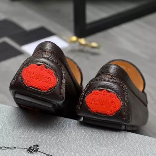 Replica Prada Leather Shoes For Men #1380620 $76.00 USD for Wholesale