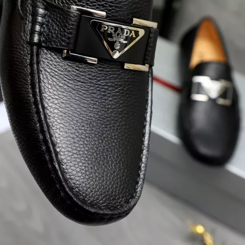 Replica Prada Leather Shoes For Men #1380621 $76.00 USD for Wholesale