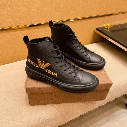 Armani High Tops Shoes For Men #1380896 $85.00 USD, Wholesale Replica Armani High Tops Shoes