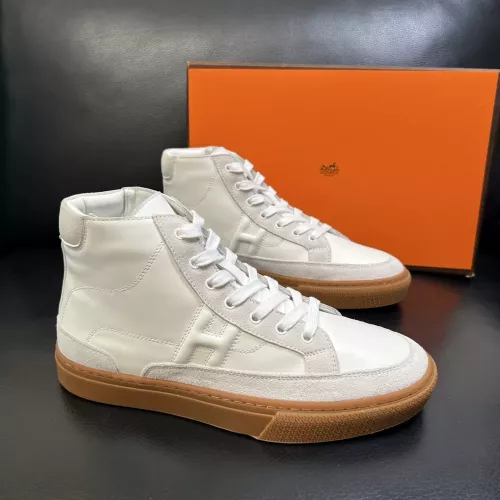 Replica Hermes High Tops Shoes For Men #1380916 $132.00 USD for Wholesale