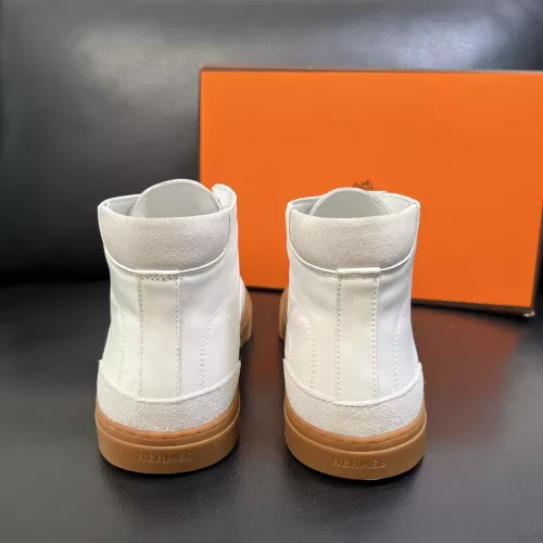 Replica Hermes High Tops Shoes For Men #1380916 $132.00 USD for Wholesale